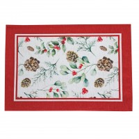 Pano de Tabuleiro de Natal Pine Berry 0.35x0.50