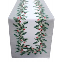 Naperon Natal Caminho de Mesa Ilex 0.35x1.50 Naperon Natal Caminho de Mesa Ilex 0.35x1.50