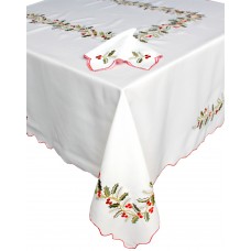 Toalha de Mesa de Natal Azevinho 1.80x2.70