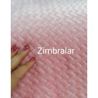 Tecido Tipo Pelo Zigzag Rosa Claro 1.50m largura Tecido Tipo Pelo Zigzag Rosa Claro 1.50m largura