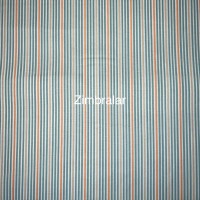 Tecido Popeline Branco Riscas Azul Laranja Bege 1.50m largura, Le Tissu By Domotex Tecido Popeline Branco Riscas Azul Laranja Bege 1.50m largura, Le Tissu By Domotex