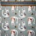 Tecido Popeline Verde Gatos Salmão e Azul 1.50m largura, Le Tissu By Domotex Tecido Popeline Verde Gatos Salmão e Azul 1.50m largura, Le Tissu By Domotex