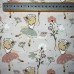 Tecido Popeline Rosado Bailarinas Flores e Passaros 1.50m largura, Le Tissu By Domotex Tecido Popeline Rosado Bailarinas Flores e Passaros 1.50m largura, Le Tissu By Domotex