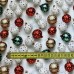 Tecido Natal Popeline Bolas de Natal 3D 1.50m largura Tecido Natal Popeline Bolas de Natal 3D 1.50m largura